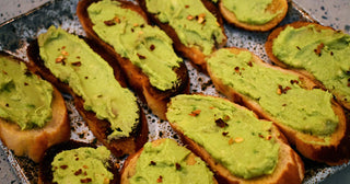 Avocado-Tahini Crostini