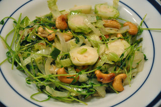 Sautéed Brussels Sprouts and Cashews
