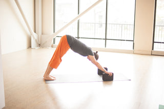 Dog Pose with Yoga Blocks