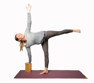 Half Moon Pose with a Yoga Block