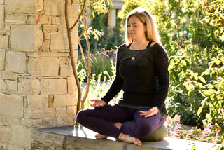 Woman Meditating Outdoors