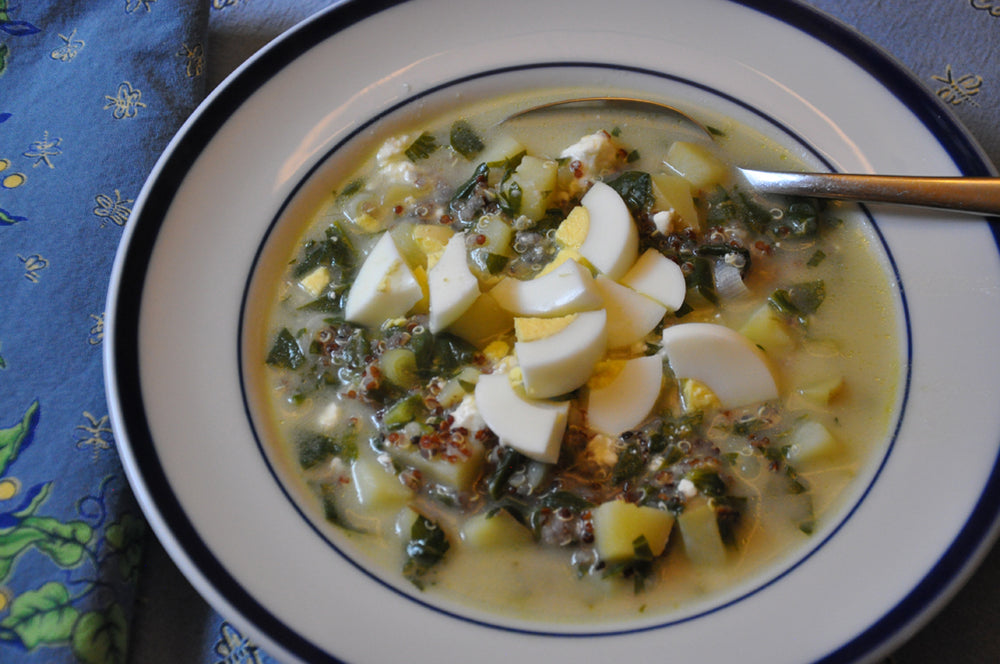 Quinoa Chowder with Eggs
