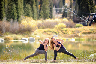 Two Women in Revolved Side Angle Pose