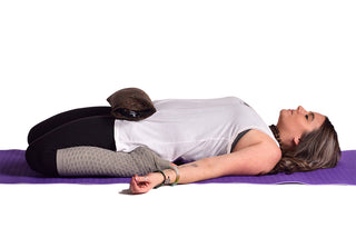 Supta Virasana (Hero Pose) with Yoga Sandbag