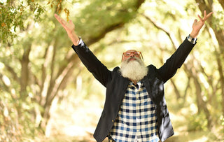 Man Reaching to the Sky