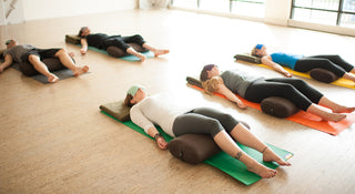 Yoga Class in Savasana