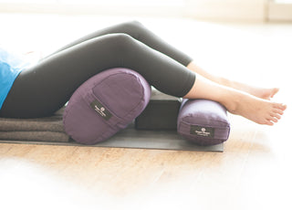 Savasana with Plum Bolsters - Standard and Pranayama