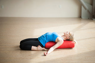 Supta Virasana (Hero Pose) on Standard Bolster - Poppy