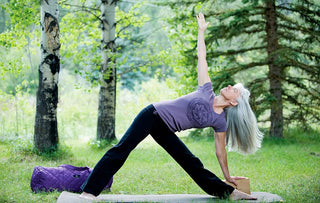 Trikonasana (Triangle Pose) with Block