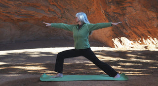 Warrior 2 Pose on Earth Elements 3mm - Misty Meadow