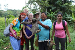 Youthlink with Sloth in Peru
