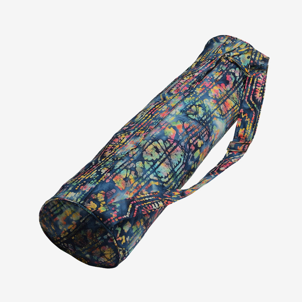 Batik Yoga Mat Bag - Hugger Mugger | Colorful, Fits Most Yoga Mats