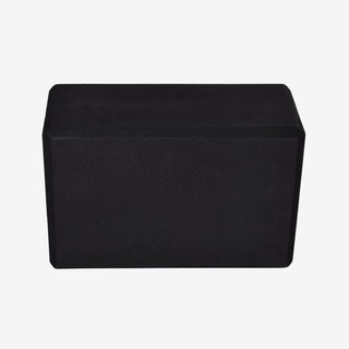 4 in. Recycled Foam Yoga Block - Black (Back View)