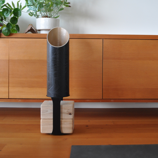 Yoga Mat Tube Floor Stand | Black - Hugger Mugger