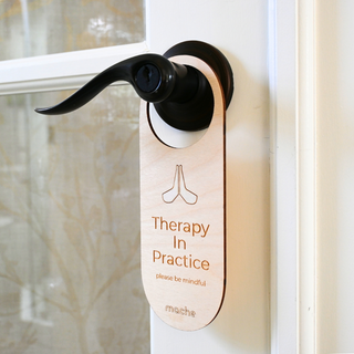 Self Care Sign | Therapy Door Hanger - Hugger Mugger
