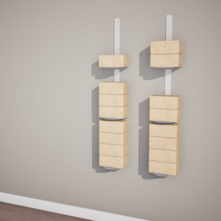 Yoga Block Wall Bracket | White - Hugger Mugger