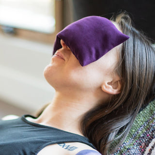Supported Savasana with Peachskin Eye Pillow - Amethyst