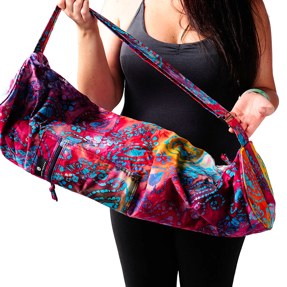 hugger mugger batik yoga mat bag purple rain Batik Yoga Mat Bag - Hugger Mugger
