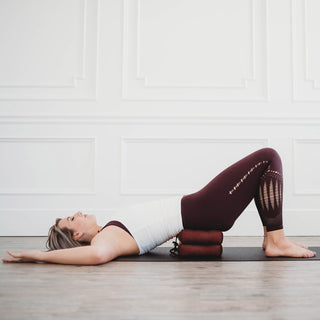 Zafuko® Foldable Yoga & Meditation Cushion - Orange/Burgundy