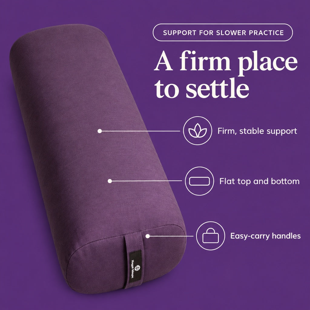 Standard Bolster construction: firm stable support, flat top and bottom, easy-carry handles