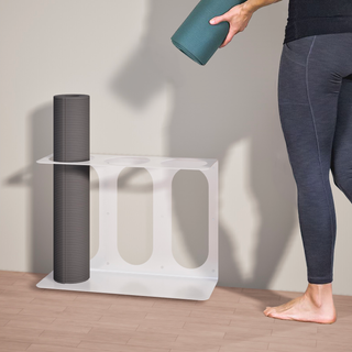 Yoga Mat Wall Bracket | Holds 3 Mats/Rollers - Hugger Mugger