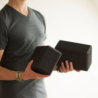 4 in. Recycled Foam Yoga Block - Black
