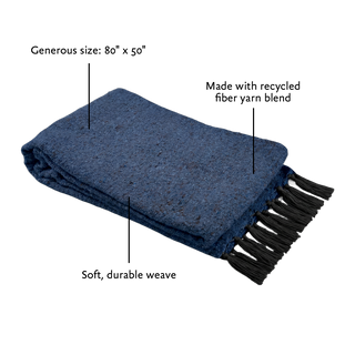 Solid Woven Yoga Blanket