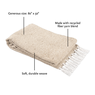 Solid Woven Yoga Blanket