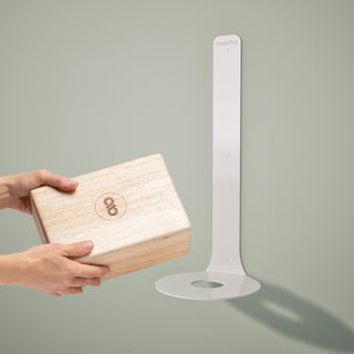Yoga Block Wall Bracket | White - Hugger Mugger