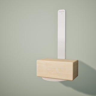 Yoga Block Wall Bracket | White - Hugger Mugger
