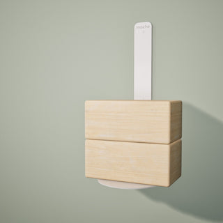 Yoga Block Wall Bracket | White - Hugger Mugger