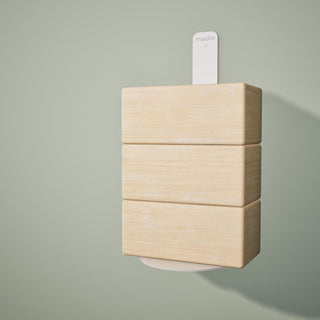 Yoga Block Wall Bracket | White - Hugger Mugger