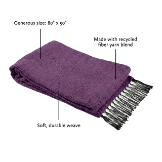 Solid Woven Yoga Blanket