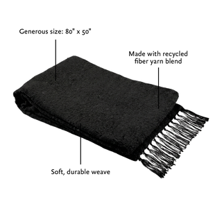 Solid Woven Yoga Blanket