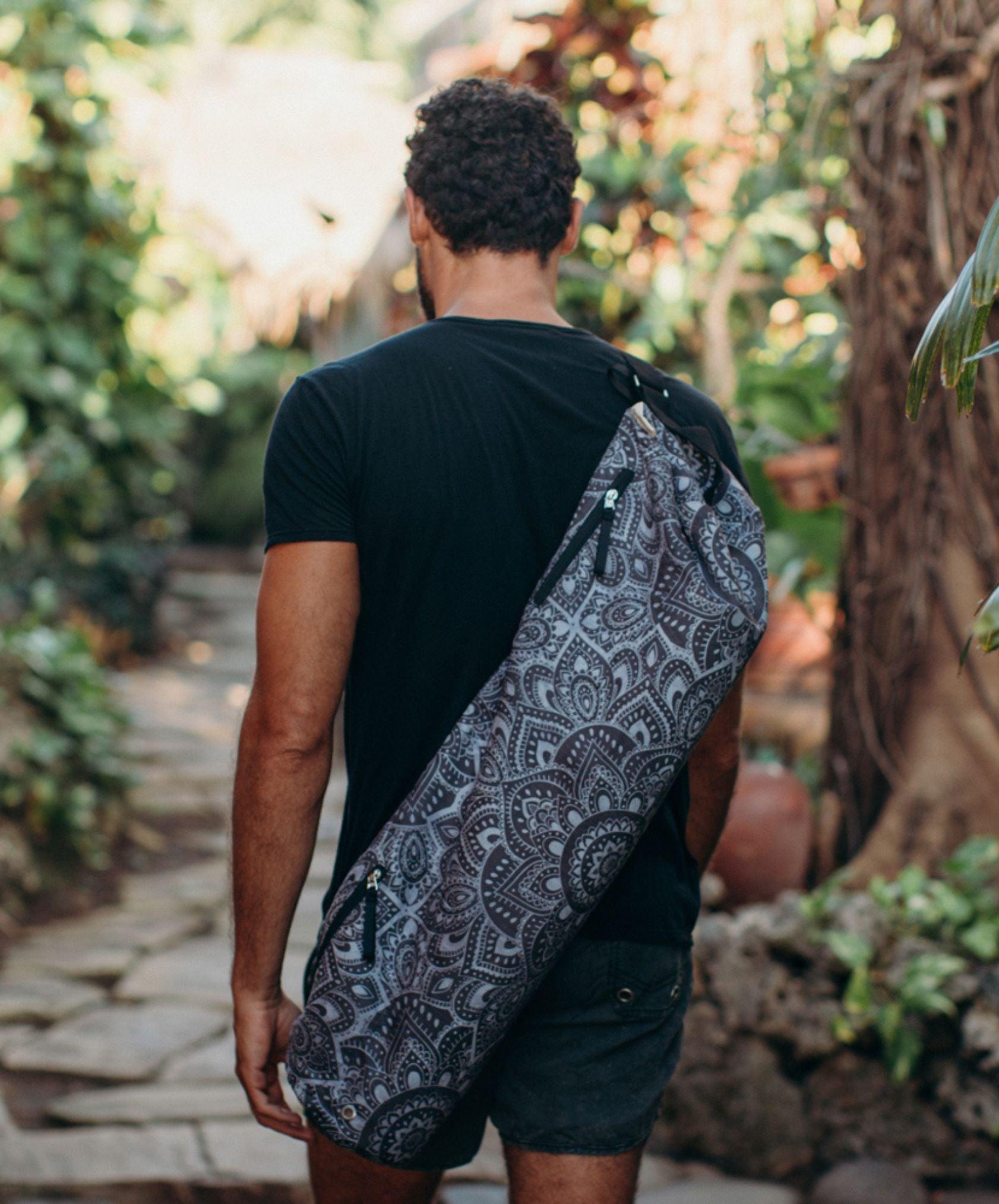 hugger mugger batik yoga mat bag purple rain Yoga Design Lab Yoga Mat Bag