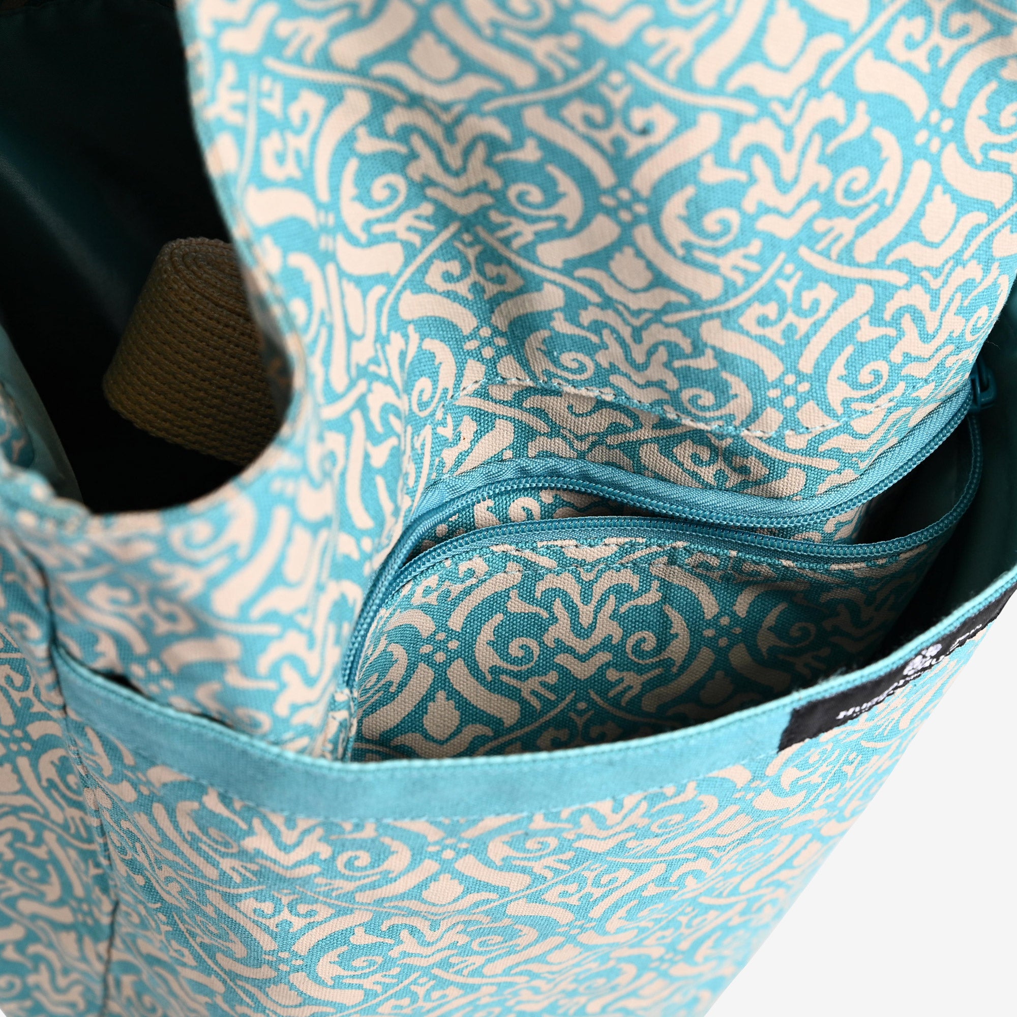 hugger mugger batik yoga mat bag purple rain Yoga Tote Bag