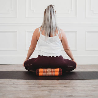 Zafuko® Yoga & Meditation Cushion - Burgundy/Orange