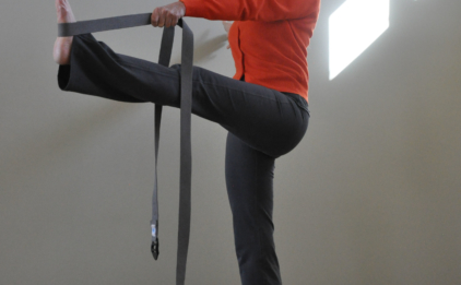 Hasta Padangusthasana with Gray Cinch Strap