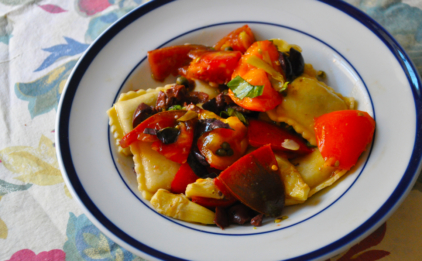 Fresh Tomato and Ravioli Salad