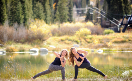 Two Women in Revolved Side Angle Pose