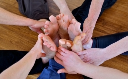 Feet and Hands in Circle