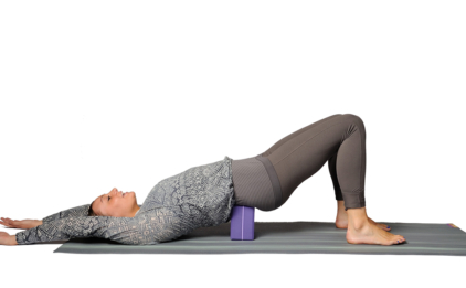 Bridge Pose with a Yoga Block