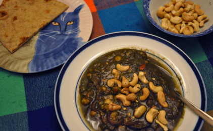 Chickpea Lentil Quinoa Spinach Stew