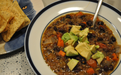 Black Bean Quinoa Soup