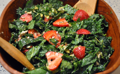 Fruity Kale Strawberry Salad