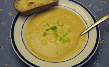 Celery Root Soup with Granny Smith Apples