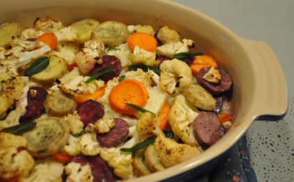 Cauliflower-Yam Gratin