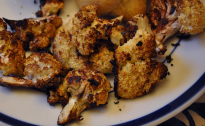 Spicy, Roasted Cauliflower
