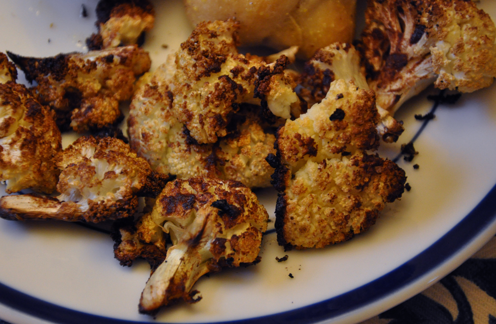 Meatless Monday Spicy, Roasted Cauliflower Hugger Mugger