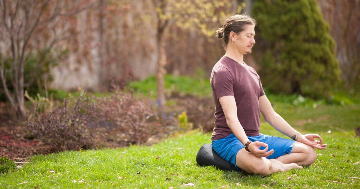 V-Shaped Meditation Cushion for Comfort - Hugger Mugger